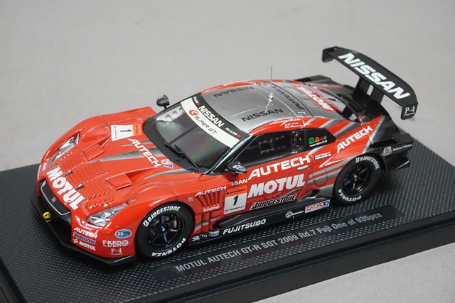 1:43 EBBRO P411 Motul Autech GT-R SGT Super GT500 Rd.7 Fuji 2009 #1