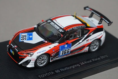 1:43 EBBRO 44892 Toyota 86 24h Nurburgring 2012 #166