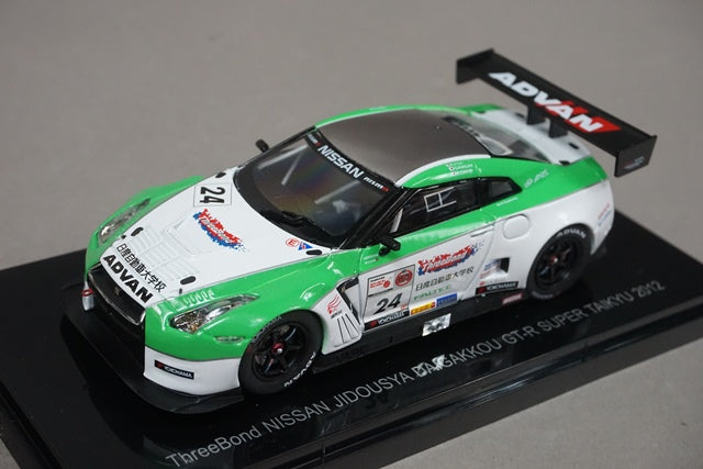 1:43 EBBRO 44838 ThreeBond NISSAN AUTOMOBILE TECHNICAL COLLEGE GT-R Super Taikyu 2012 #24