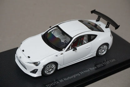 1:43 EBBRO 44893 Toyota 86 Nurburgring 24h Race 2012 Test Car