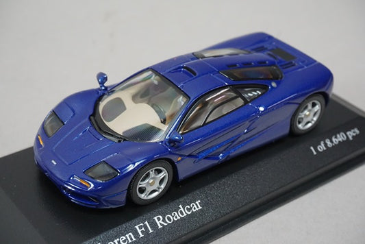 1:43 MINICHAMPS 530133435 McLaren F1 Road Car Blue Metallic