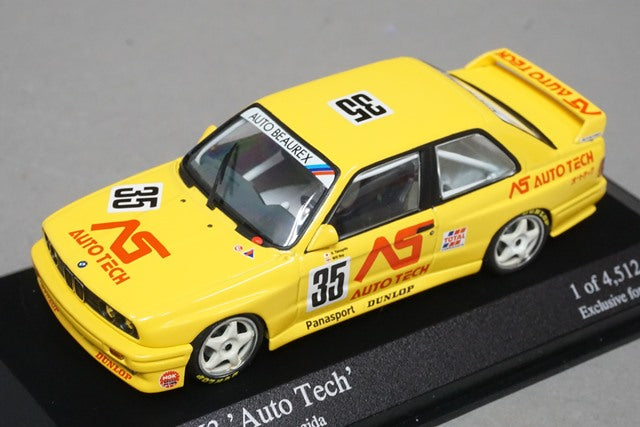 1:43 MINICHAMPS 433882035 KYOSHO Custom BMW M3 Autotech JTCC 1988 #35