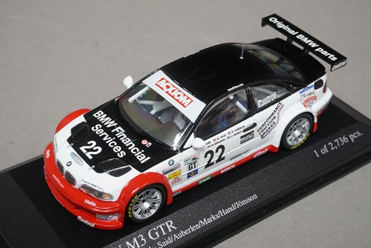 1:43 MINICHAMPS 400042122 BMW M3 GTR 24h Daytona 2004 #22