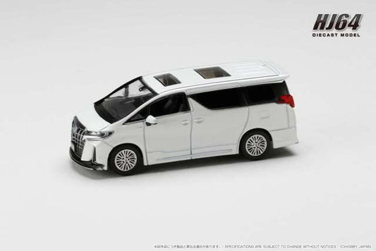 HJ644012BW Hobby JAPAN  1:64 Toyota Alphard Hybrid Custom Version w/Sunroof White Pearl Crystal Shine