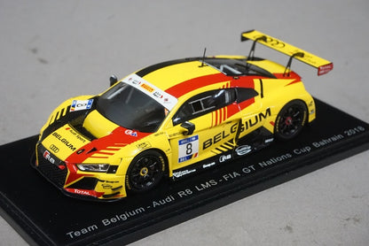 1:43 SPARK S6308 Audi R8 LSM FIA GT Nations Cup Bahrain Team Belgium 2018 #8