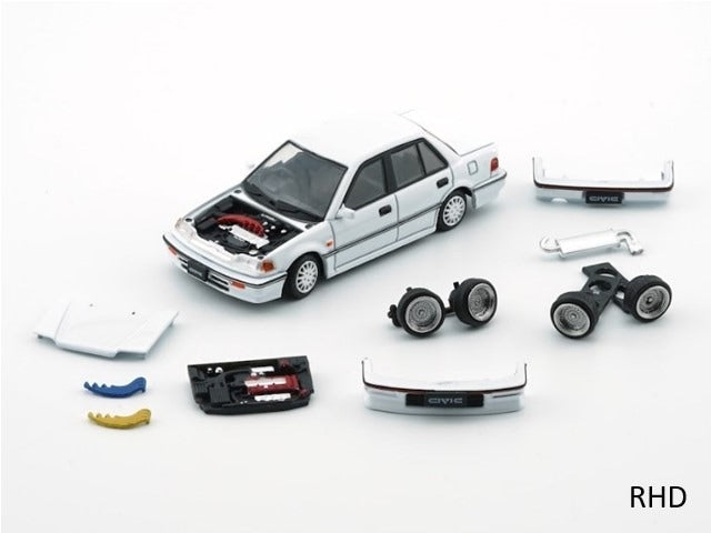 64B0402 BM CREATIONS 1:64 Honda Civic EF2 1991 White RHD