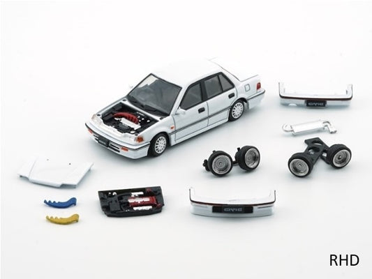 64B0402 BM CREATIONS 1:64 Honda Civic EF2 1991 White RHD