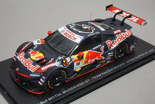 1:43 SPARK SGT025 Honda Red Bull MOTUL MUGEN NSX-GT GT500 Super GT 2022 #16