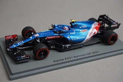1:43 SPARK S7665 Alpine A521 Bahrain GP 2021 #31 model car