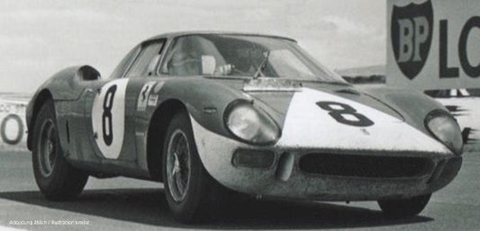 [ Back-Order ] M-262 CMC 1:18 Ferrari 250 LM, Reims 12h 1964 #8 Chassis 5909 Surtees / Bandini RHD