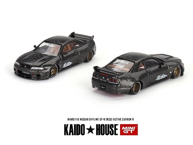 KHMG116 TSM MINI-GT 1:64 Nissan Skyline GT-R R33 Active Carbon R Right-hand drive