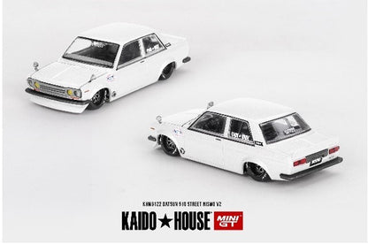 KHMG122 TSM MINI-GT 1/64 Nissan Datsun Street KAIDO 510 NISMO V2 (Left-hand drive)