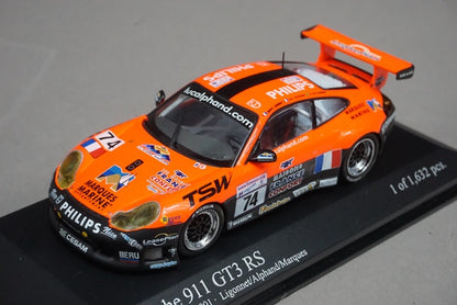 1:43 MINICHAMPS 400016974 Porsche 911 GT3-RS LM 24h 2001 #74