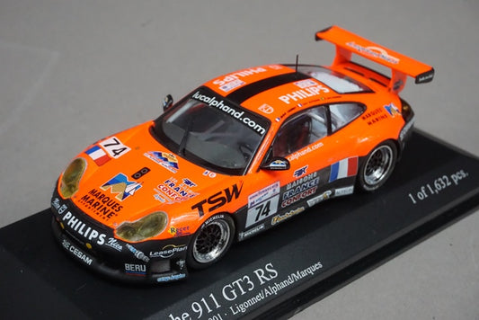 1:43 MINICHAMPS 400016974 Porsche 911 GT3-RS LM 24h 2001 #74