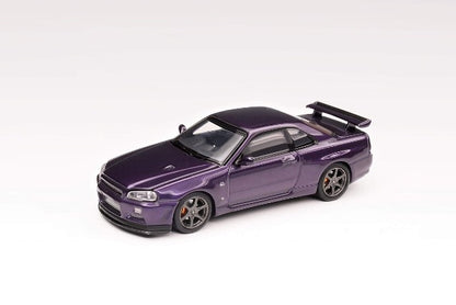 M63401 MOTORHELIX 1:64 Nissan Skyline GT-R R34 V Spec II Midnight Purple