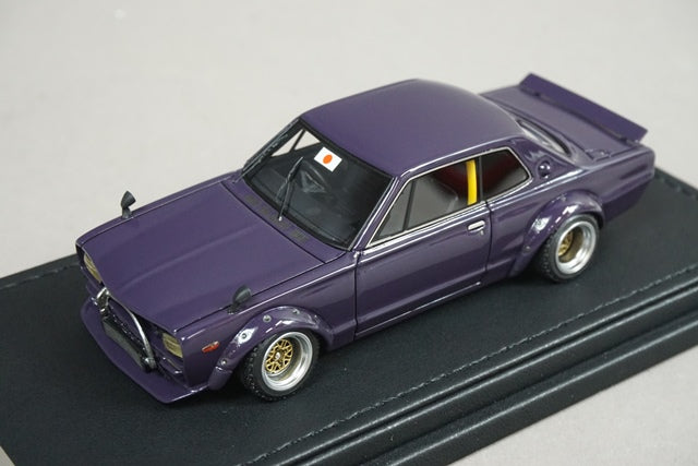 1:43 ignition model IG0712 LB-WORKS Hakosuka 2 door Purple