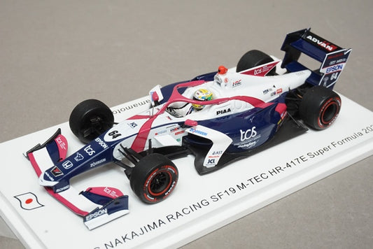 1:43 SPARK SJ129 TCS NAKAJIMA RACING SF19 M-TEC HR-417E Super Formula 2022 #64 Naoki Yamamoto