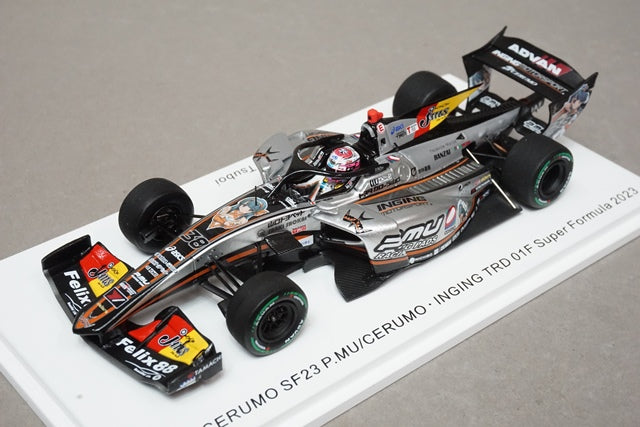 1:43 SPARK SFJ015 P.MU/Selmo Inging SF23 TRD 01F Super Formula 2023 #38 Sho Tsuboi