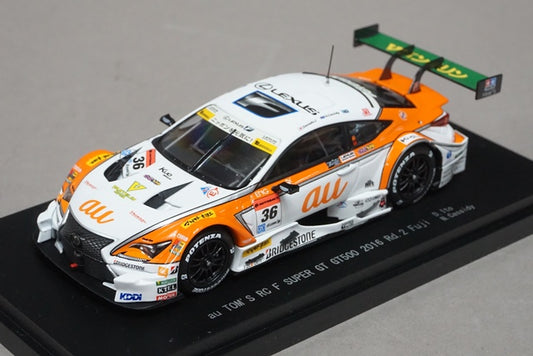 1:43 EBBRO 45454 LEXUS AU TOM'S RC F Super GT GT500 Fuji 2016 #36