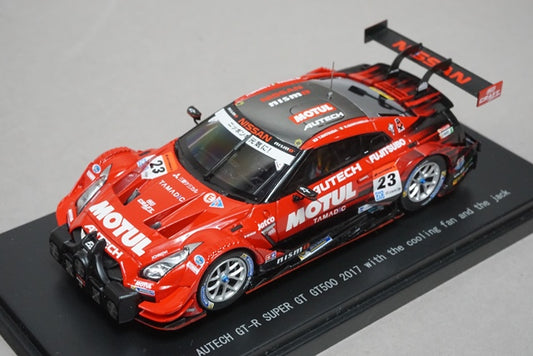 1:43 EBBRO 45506 Motul Autech GT-R Super GT500 2017 whit the cooling fan and the jack #23