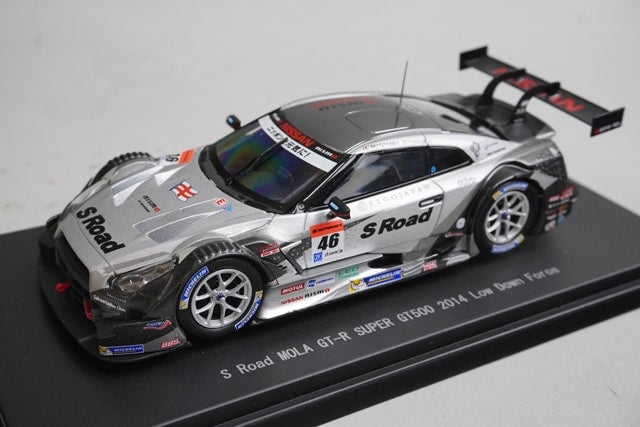 1:43 EBBRO 45102 S Road Mora GT-R Super GT500 2014 Lowdown Force #46 model car