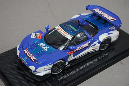 1:43 EBBRO 43765 Honda Raybrig NSX Super GT 2005 Late Model #100 Blue