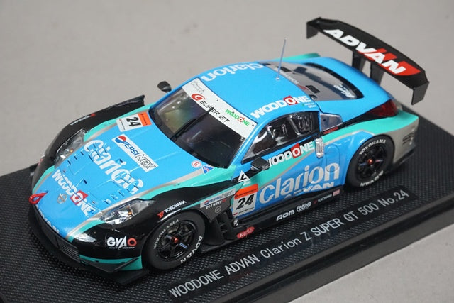 1:43 EBBRO 43916 Nissan WOODONE ADVAN Clarion Z Super GT 500 #24