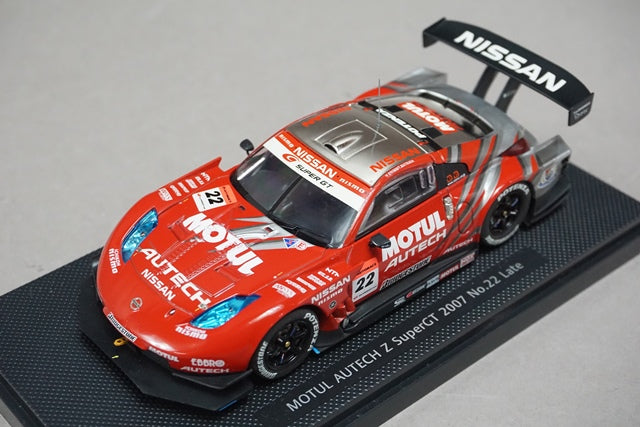 1:43 EBBRO 43958 Nissan MOTUL AUTECH Z SUPER GT 2007 Late Model #22