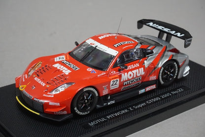 1:43 EBBRO 43688 Nissan MOTUL Pit Work Z SUPER GT500 2005 #22