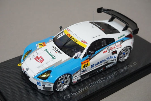 1:43 EBBRO 43703 Nissan CCI Recaldent ADVAN Z SUPER GT300 2005 #47