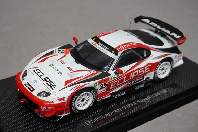 1:43 EBBRO 43808 Toyota ECLIPSE ADVAN SUPRA Super GT 2006 #25