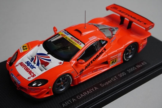 1:43 EBBRO 43701 ARTA Garaiya Super GT300 2005 #43 Orange model car