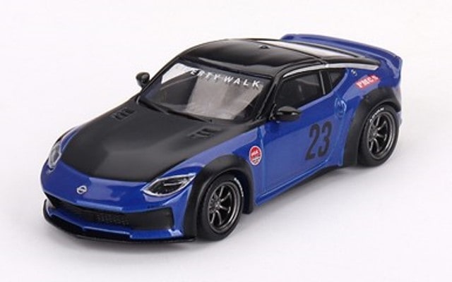 MGT00732-L TSM MINI-GT 1:64 Nissan Z LB NATION WORKS Seiran Blue LHD