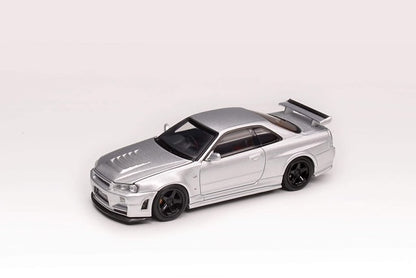 M63413 MOTORHELIX 1:64 Nissan Skyline GT-R R34 Z-TUNE Z-Tune Silver