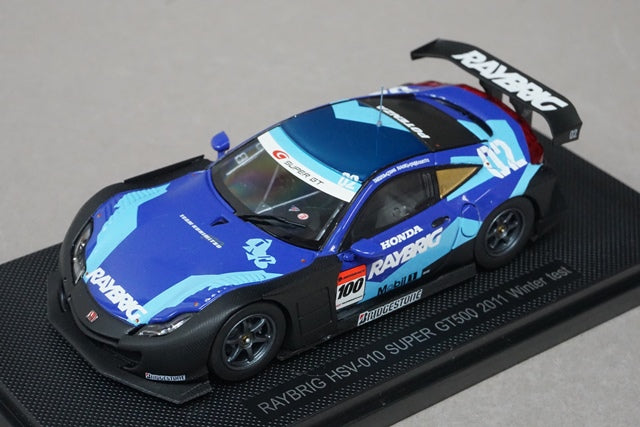 1:43 EBBRO 44677 Honda Raybrik HSV-010 Super GT500 2011 Winter test #100