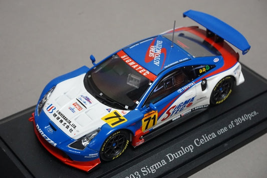 1:43 EBBRO 43549 Toyota Sigma Dunlop Celica JGTC 2003 #71