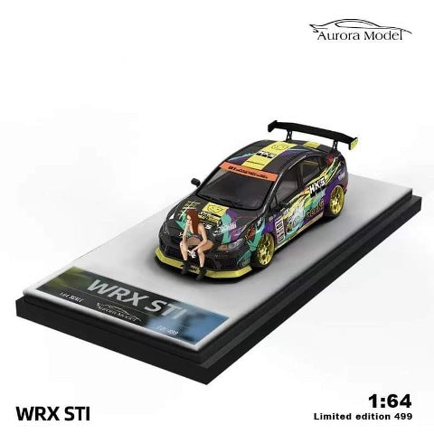 AuroraModel AM 1:64 Subaru WRX STI with HKS figure