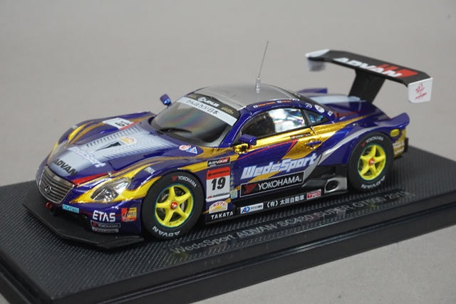 1:43 EBBRO 44551 Lexus WedsSports ADVAN SC430 Super GT500 2011 #19