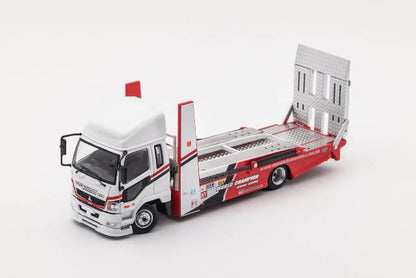 KS-032-315 GCD Gaincorp Products 1:64 Mitsubishi Fuso fighter double-decker transport truck WORLD CHAMPION RHD