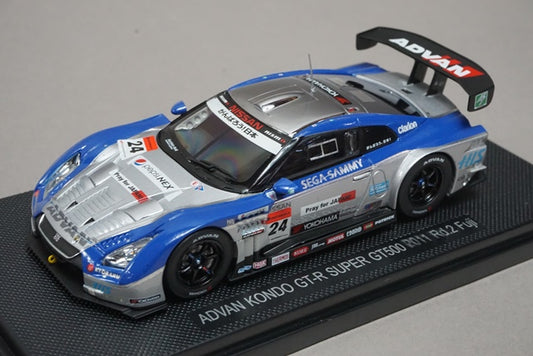 1:43 EBBRO 44543 Nissan ADVAN KONDO GT-R Super GT500 Fuji 2011 #24