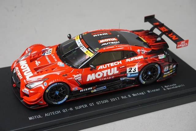 1:43 EBBRO 45504 45504 Nissan Motul Autech GT-R Super GT500 Rd.8 Motegi Winner 2017 #23 Tsugio Matsuda / R. Quintarelli