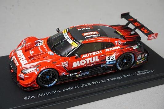 1:43 EBBRO 45504 45504 Nissan Motul Autech GT-R Super GT500 Rd.8 Motegi Winner 2017 #23 Tsugio Matsuda / R. Quintarelli