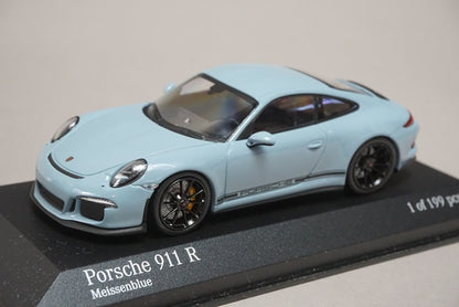 1:43 MINICHAMPS 413066268 ALMOST REAL Special Order Porsche 911 R 2016 Blue