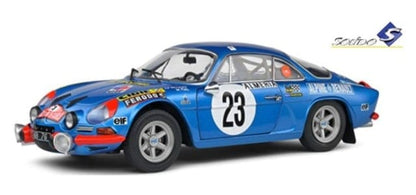 S1804208 SOLIDO 1:18 Alpine A110 1600S Monte Carlo Rally 1972 #23 Blue model car