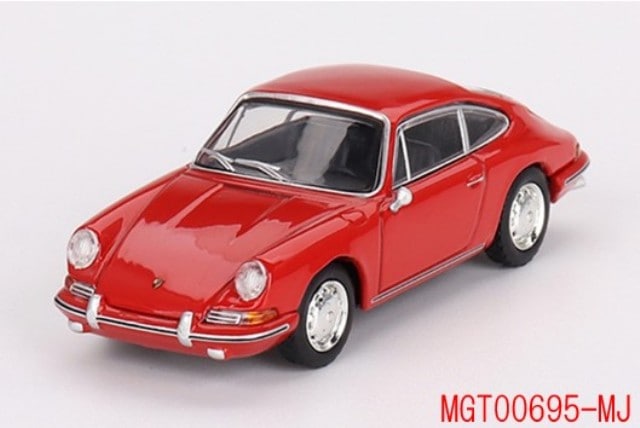 MGT00695-MJ TSM MINI-GT x Mijo 1:64 Porsche 901 1963 Signal Red Left-hand drive *Blister pack