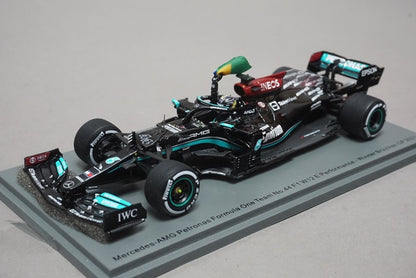 1:43 SPARK S7710 Mercedes AMG PETRONAS F1 Team W12 Brazilian GP Winner 2021 #44