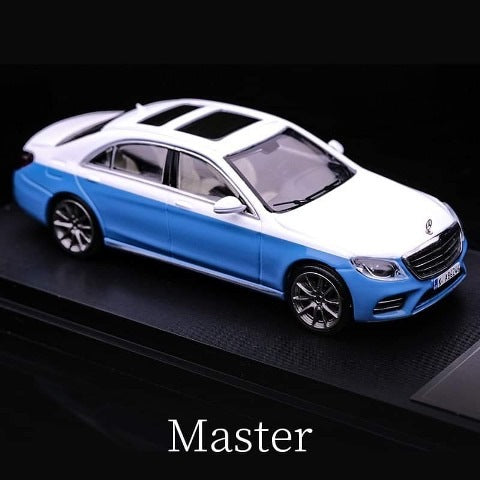 Master 1:64 Mercedes Benz S-Class S450 (W222) white and Blue