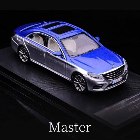 Master 1:64 Mercedes Benz S-Class S450 (W222) Blue and Silver