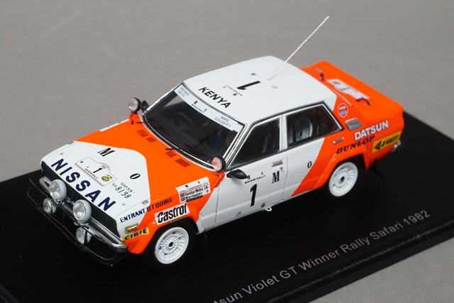 1:43 SPARK S7770 Nissan Datsun Violet GT Safari Rally Winner 1982 #1