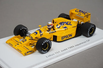 1:43 SPARK ROMU043 Lotus 101 Judd Japan GP 1989 #12 CAMEL